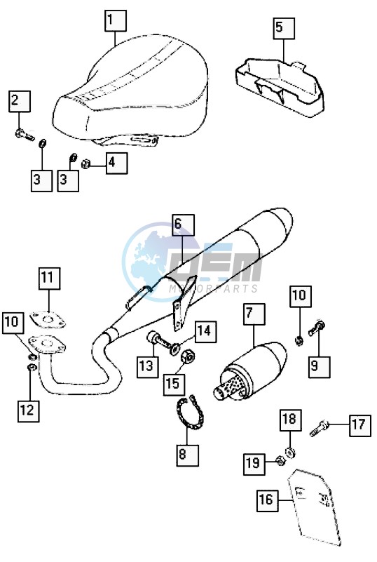 Seat-exhaust