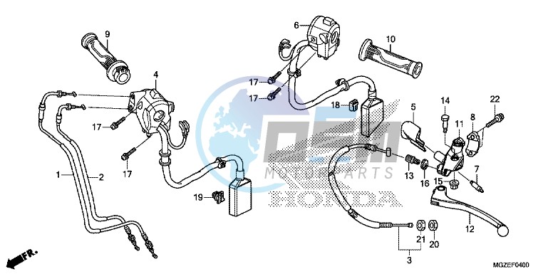 HANDLE LEVER/ SWITCH/ CABLE