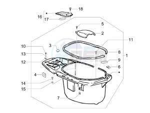 Typhoon 50 (UK) UK drawing Helmet box - Undersaddle