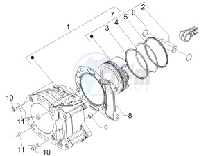 Nexus 250 e3 drawing Cylinder - Piston - Wrist pin unit