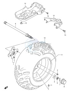 LT-F500F (E3-E28) drawing LEFT REAR WHEEL