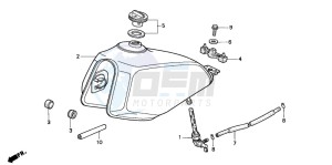 NX125 drawing FUEL TANK