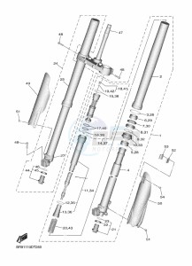 YZ450F (B2WD) drawing FRONT FORK