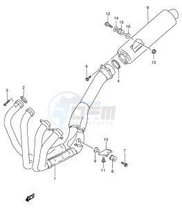 RF900R (E2) drawing MUFFLER