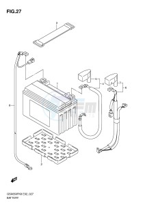 GSX650F (E2) Katana drawing BATTERY