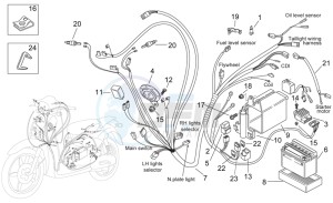 Scarabeo 50 2t (eng. Minarelli) drawing Electrical system