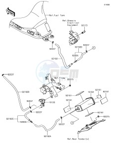 Z650 ER650HHF XX (EU ME A(FRICA) drawing Fuel Evaporative System