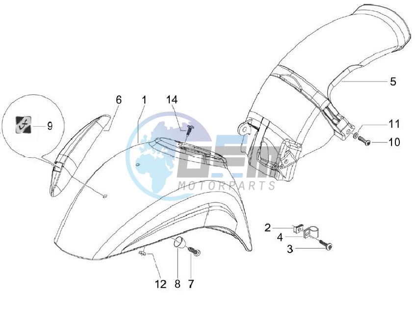 Wheel housing - Mudguard