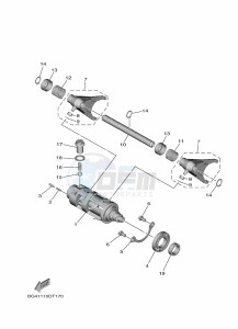 YXE850EN YX85EPAL (BAN6) drawing SHIFT CAM & FORK