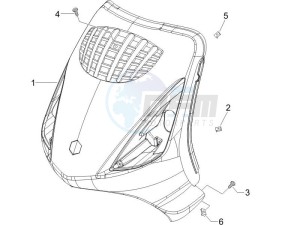 Zip 100 4T 2006-2010 drawing Front shield