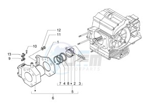 Beverly 500 drawing Cylinder-piston-wrist pin assy