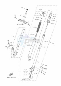 XTZ690D-B TENERE 700 (BEH4) drawing FRONT FORK