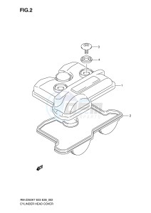 RM-Z250 (E3-E28) drawing CYLINDER HEAD COVER