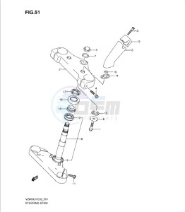 VZ800L0 drawing STEERING STEM