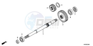 TRX500FMC drawing FINAL SHAFT