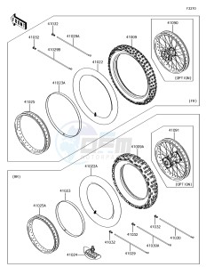 KX85 KX85CEF EU drawing Tires