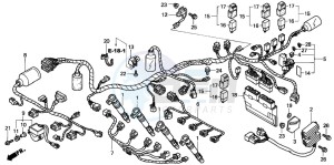 CBR900RR drawing WIRE HARNESS (CBR900RR2,3)