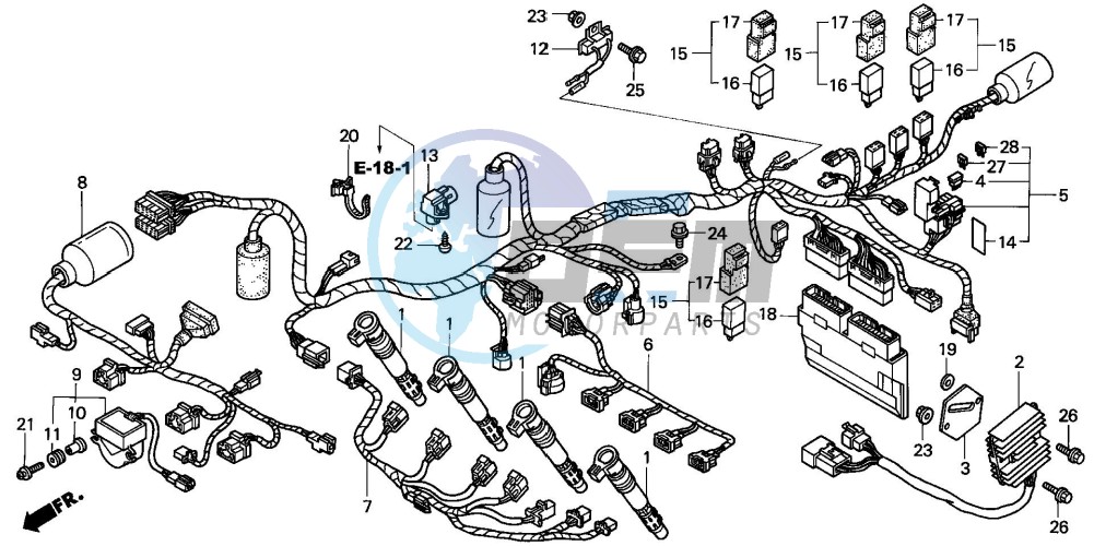 WIRE HARNESS (CBR900RR2,3)