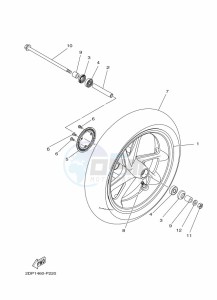 MWS150-A TRICITY 155 (BB8N) drawing FRONT FORK