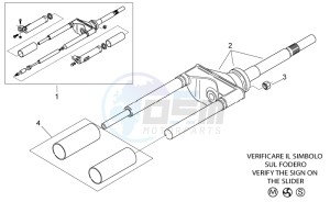 Scarabeo 50 2t e2 net drawing Front fork I