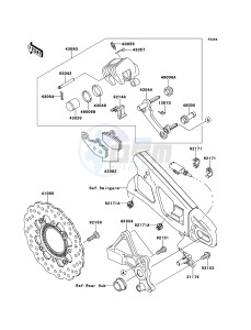 VERSYS_ABS KLE650DDF XX (EU ME A(FRICA) drawing Rear Brake