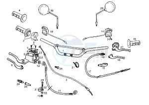 SENDA SM - 125 drawing HANDLEBAR