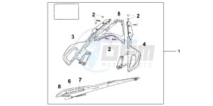 VFR1200FDC VFR1200F Dual Clutch E drawing REAR CARRIER