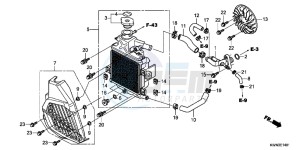 WW125EX2C drawing RADIATOR (WW125EX2C/EX2D/EX2E/D)