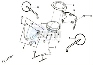 MIO 100 L6 drawing DASHBOARD / MIRRORS /  DASHBOARD COVER