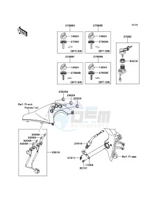 KFX450R KSF450B9F EU drawing Ignition Switch