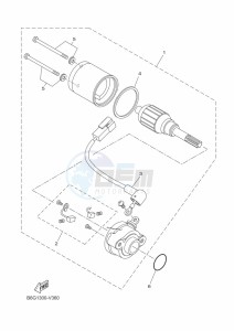 MT125 MTN125-A (BSU1) drawing STARTING MOTOR