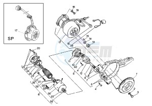 MITO EVOL.125 drawing FLYWHEEL-STARTING MOTOR FACIND