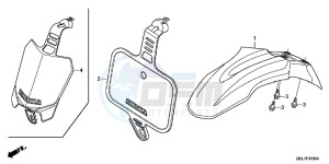 CRF50FC drawing FRONT FENDER