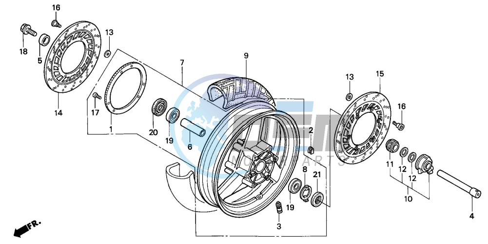 FRONT WHEEL (ST1100A)