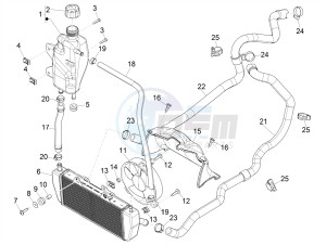 MP3 300 HPE (EMEA, APAC) drawing Cooling system