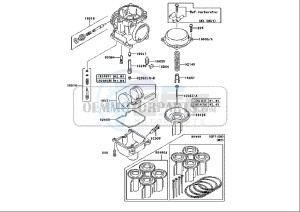 ZRX 1200 (EU) drawing CARBURETOR PARTS