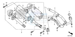 CRF150RE CRF150R Europe Direct - (ED) drawing EXHAUST MUFFLER