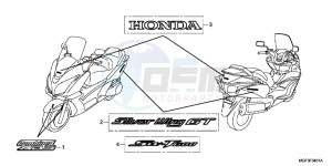 FJS600AB SilverWing ED drawing MARK (FJS600A9 2KO/ FJS600AB/ DB)