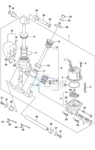 DF 300AP drawing Trim Cylinder w/Transom (L)