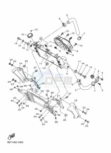 MT-03 MTN320-A (BEV6) drawing RADIATOR & HOSE