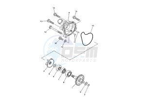 YZ F 250 drawing WATER PUMP