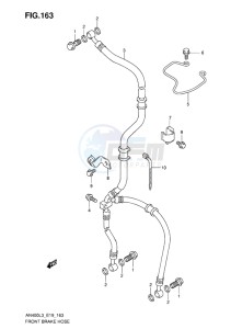 AN400 BURGMAN EU drawing FRONT BRAKE HOSE