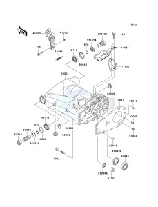 KSV 700 B [KFX 700] (B6F-B9F) B9F drawing SWINGARM