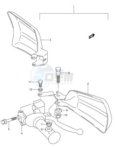 LT-A500F (E3-E28) drawing KNUCKLE COVER (MODEL K2 OPTION)