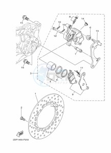 MWS125-C TRICITY 125 (BU5F) drawing REAR BRAKE CALIPER