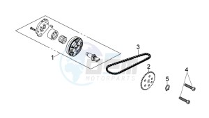 JOYRIDE 200 EFI drawing OILPUMP / V-SNAAR OILPUMP