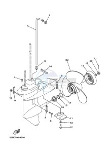 FT9-9DEL drawing LOWER-CASING-x-DRIVE-2