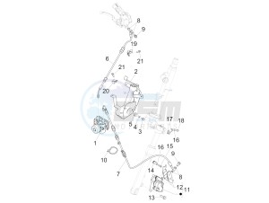 Liberty 150 iGet 4T 3V ie ABS (APAC) drawing Brakes pipes - Calipers (ABS)