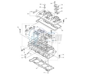 YZF R6 600 drawing CYLINDER HEAD