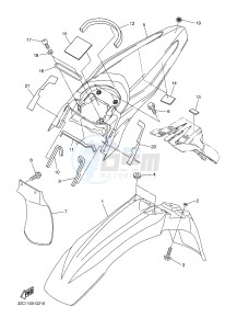 WR250R (32DW 32DV 32DX) drawing FENDER